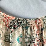 Kaari Blue Long Sleeve Sheer Keyhole Blouse Shirt XL Photo 4