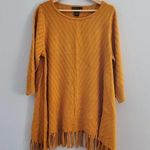 Design History  Orange Fringe Sweater XL Photo 0