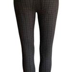 VYLETTE High Rise Black & Gray Plaid Legging Zippers Jegging ~ Women's SMALL Photo 3