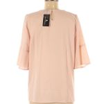 Jules & Leopold  Blouse Ruffle Flounce Top Blush Pink Size M NWT Photo 7
