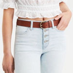 American Eagle ✨ WOMEN BROWN HIGH-WAISTED LEATHER SZ MEDIUM BELT✨ Photo 0