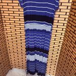 Ava & Viv  Blue And Black Stripe Short Sleeve Maxi Dress Size 1X Photo 5