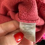 Christopher & Banks Vintage‎ Y2K  Knit Crochet Pink Babydoll Too Flower Lace Trim Photo 8