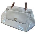 Kate Spade  Shelby Kingsbury Patent Leather Satchel Purse smooth shine Ash Tan​ Photo 10