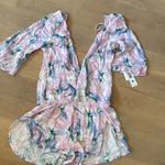The Bikini Lab NWT  Pink and Blue floral Romper Swim Cover up Photo 1