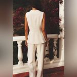 ZARA METALLIC TWEED THREAD TEXTURED HIGH WAIST TROUSERS PANTS STRAIGHT LEG NEW Photo 7