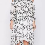 Joie NWT $445  Alpheus Floral Eyelet Cold Shoulder Ruffled Dress XS Photo 0