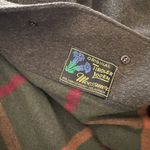 VINTAGE Virgin Wool Trench Coat Sz 44 (US 6/S) Green Photo 2