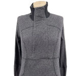 Lululemon  Base Runner 1/2 Zip Heathered Herringbone Heathered Black Size 8‎ Photo 1