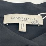 Lafayette 148 New York Boheme Lace Inset Silk Blouse Top Button Front Small Photo 3