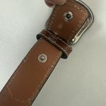 Nocona Women's Brown Western Belt Leather Rhinestone Horse Hair Studded Bling 26 Photo 4