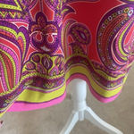 Laundry by Shelli Segal Pink Paisley Tunic Dress, Size Large Brunch Party Comfor Photo 7