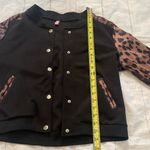 Cheetah Print Bomber Jacket Brown Size M Photo 5