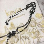 Unlisted Kevia Style Circle Pendant Long Necklace w Pouch Yellow Circle Black Chain New Photo 2