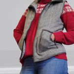 Staccato Stitch Fix  gray herringbone vest size medium Photo 2