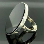Handmade 8.5 9 9.5  Ring Black Onyx Solid 925 Sterling Silver Gemstone Fine Art Photo 9