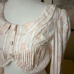 For Love & Lemons  Carly Top  Rose Dainty Open Back Size Large NWT Photo 3