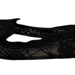 Seychelles  Black Lace Mesh Ballet Flats Women’s 8 Goth Fairy Grunge Preppy Photo 0
