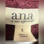 a.n.a  Women's Deep Burgundy Cowl Neck Sweater Size S Photo 2