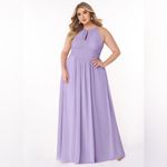 Azazie  “Bonnie” Halter Bridesmaid Dress in Lilac Size 14-See measurement pic Photo 6