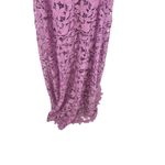 Lela Rose Deedie Gown Floral Guipure Lace Orchid Purple Pink Size 16 Purple Photo 11
