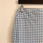 J. McLaughlin  Womens Pants Blue White Gingham Plaid Stretch Pull On Size 6 Photo 4