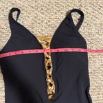 Bleu Rod Beattie Twisted-Front One-Piece Swimsuit Black Gold- Size 8 Photo 8