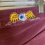 Von Dutch Eggplant Purple Vintage Flare Baby Corduroys Low Rise Sz 30 Cotton USA Photo 4