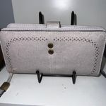 SENDERN Wallet Clutch RFID Blocking Floral Decor Zip Around Gray Gray Photo 3