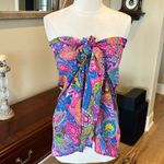 Beach Coverup Wrap Swim New Womens XS S M L Sarong Colorful Purple Photo 6