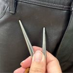 Banana Republic faux leather front black pants. Sz 6 Photo 7