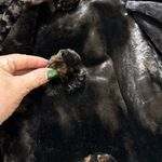 Antique Victorian Coat Overcoat Brown Velvet Velour Fur XS S Small M Medium Photo 11