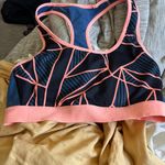 Champion  Black and Pink Geometric Sports Bra Photo 2