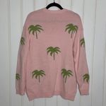 Show Me Your Mumu Pink Palm Tree Knit Sweater XS Photo 4