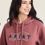 Ariat Womens real hoodie Maroon western country comfy causal size medium USA Photo 9