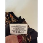 Tory Burch  Leopard Print Silk Wool‎ Embellished Neck Long Sleeve Top Blouse  Bow Photo 6