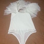 Boutique White Bodysuit Size M Photo 1
