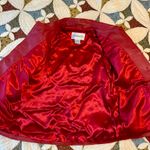 American Vintage Red 100% real leather Chadwick’s jacket with matching gloves Photo 4