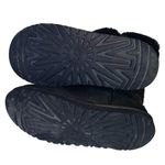UGG  Black Leather Bailey Button Boots Size 6 #5991 Photo 7