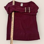 PINK - Victoria's Secret  Womens Small Maroon Sweatshirt Leopard Print Lightweight Photo 1