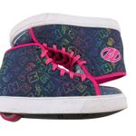 Heelys Unisex High Top Trainers Blue Denim Hot Pink Rainbow Womens 8 Photo 4