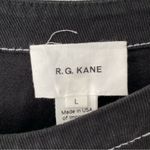 R.G. Kane Helena Black Mini Dress Dramatic Puff Sleeve Fit Flare NWTs size large Photo 8