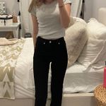 ZARA Black Jeans With Split Photo 0