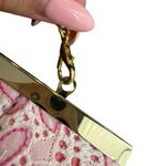 Lilly Pulitzer  Embroidered‎ Floral Shoulder Bag Clutch Pink White Purse Preppy Photo 12