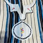 Vintage Embroidered Kaftan Muumuu Boho Hippie Poncho Dress | Cover up Free Sz Blue Size undefined Photo 7