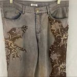 Vintage Y2K western beaded patch jeans Brown Size 34 Photo 1