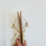 Gucci  White leather GG supreme canvas interlocking heart thong sandals EU 36.5 Photo 4