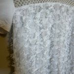 See By Chloe  Short-Sleeve Textured Fringe Floral Jersey Shift Dress Cloud Dancer Photo 2