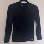 Champion Black V Neck Long Sleeve Athletic Top Photo 0