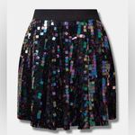 Torrid Mini Pailettes Sequin High Waist A-Line Side Pockets Mini Skirt Size 2X Photo 3